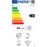 Lave-vaisselle pose libre BOSCH SMS2HVI02E SER2 - 14 couverts - Induction - L60cm - 46 dB - tiroir a couverts - Acier brossé