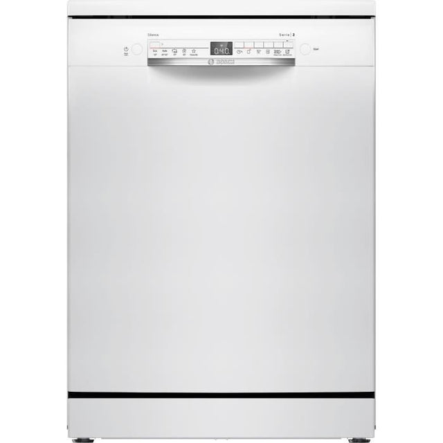 Lave-vaisselle pose libre BOSCH SMS2HTW02E SER2 - 13 couverts - Induction - L60cm - 43 dB - Classe D - Blanc
