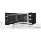 Micro-ondes simple pose-libre - BOSCH SER2 - FFL020MS2F - Noir - 1 mode de cuisson - 26 x 44,2 x 34,5 cm