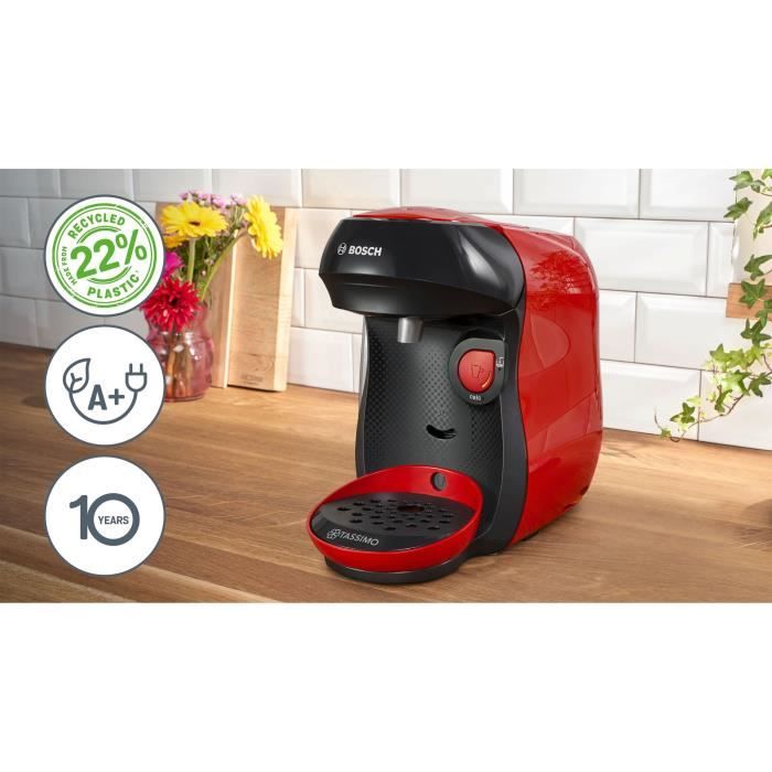 Machine a cafÈ multi-boissons - BOSCH - TASSIMO - T10 Happy rouge - 1400 W