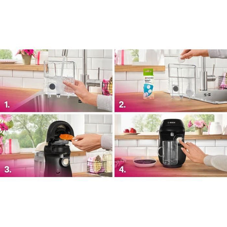 Machine a café multi-boissons - BOSCH - TASSIMO - T10 Happy vanille - 1400 W
