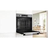 Four pyrolyse Softclose - BOSCH SER6 - HBG579BS3F - Inox - 14 modes de cuisson - 59,5 x 59,4 x 54,8 cm