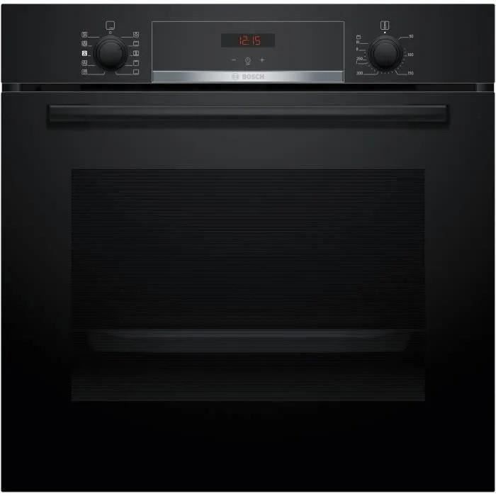 Four ecoclean - BOSCH SER4 - HQA534BB3F - Noir - 8 modes de cuisson - 59,5 x 59,4 x 54,8 cm