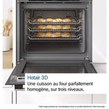 Four pyrolyse Softclose - BOSCH  SER4 - HQG572BB3F - Noir - 8 modes de cuisson - 59,5 x 59,4 x 54,8 cm