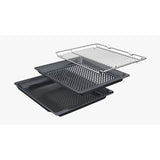 Four pyrolyse Softclose - BOSCH  SER4 - HQG572BB3F - Noir - 8 modes de cuisson - 59,5 x 59,4 x 54,8 cm