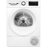 Seche-linge pompe a chaleur BOSCH WQG1420DFR SER6 - 9 kg - Induction - L60cm - Blanc