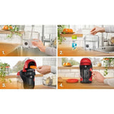 Machine a café multi-boissons - BOSCH - TASSIMO - T11 Style rouge - 1400 W