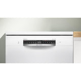 Lave-vaisselle pose libre BOSCH SMS4EMW01F SER4 - 14 couverts - Induction - L60cm - 42 dB - tiroir a couverts - Blanc