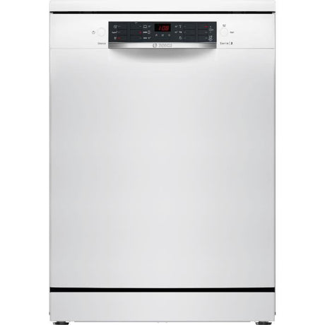 Lave-vaisselle pose libre BOSCH SMS26AW01F SER2 - 12 couverts - Induction - L60cm - 48 dB - Blanc