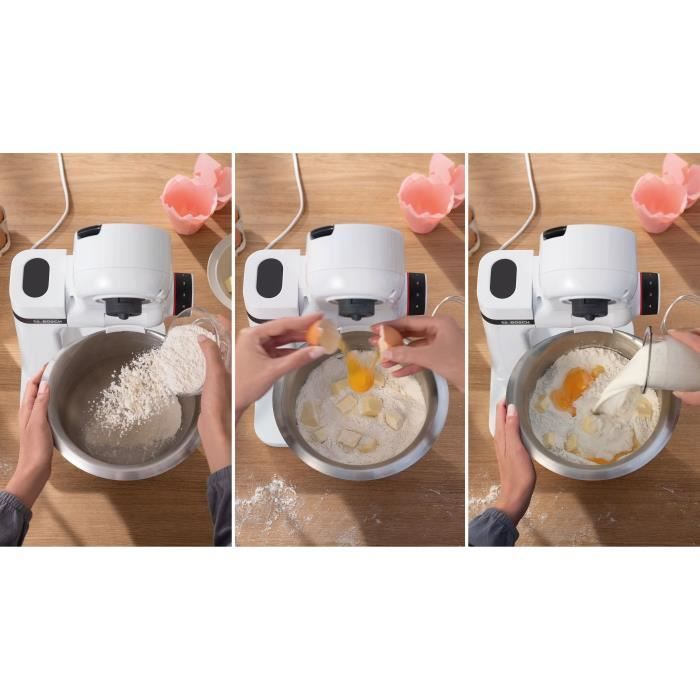 Robot pâtissier - BOSCH - MUMS2EW00E Serie 2 - 700 W - 4 vitesses - Blanc