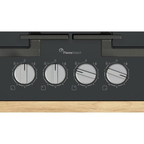 Table de cuisson a gaz - BOSCH Série 6 - 4 foyers - 52 x 59 x 4,5 cm - PPP6A6I40 - Noir