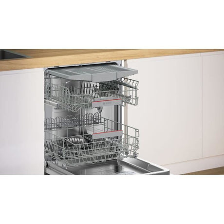 Lave-vaisselle semi-encastrable BOSCH SMI6ZCS10E SER6 - 14 couverts - Induction - L60cm - 40 dB - Classe B - tiroir - Acier Brossé