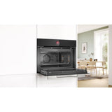 Four combiné micro-ondes encastrable Softclose - BOSCH SER8 - CMG7241B1F - Noir - 45 L - 45,5 x 59,4 x 54,8 cm