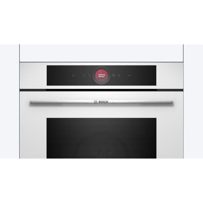 Four multifonction pyrolyse Softclose - BOSCH SER8 - HBG7741W1F - Blanc - 71 L - Classe Ènergie A+ - 59,5 x 59,4 x 54,8 cm