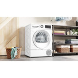 Seche-linge pompe a chaleur BOSCH WQG133DTFR SER6 - 8 kg - Induction - L60cm - Classe C - Blanc