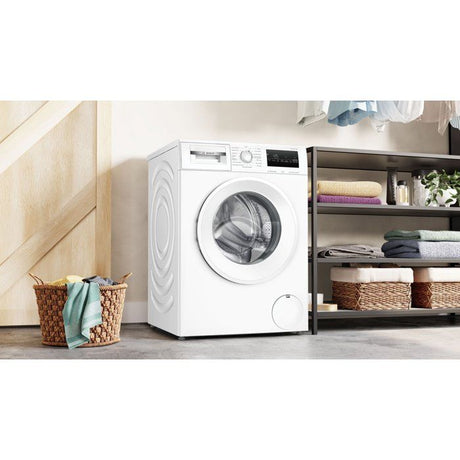 Lave-linge hublot BOSCH WAN2427ZFR SER4 - 8 kg - Induction - 60 cm - 1200 trs/min - Classe A - Vapeur - Blanc