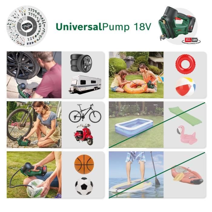 Compresseur sans fil Bosch UniversalPump 18V (livrÈ sans batterie ni chargeur)