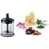 Mixeur Plongeant BOSCH ErgoMixx MSM67160  Puissance de 750 W  Mini-hachoir et fouet inclus - Noir
