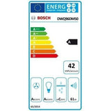 Hotte murale BOSCH DWQ96DM50 - L 90 cm - Evacuation / Recyclage - 610 m3 air / h - 70 dB max en intensif - 4 vitesses - Inox