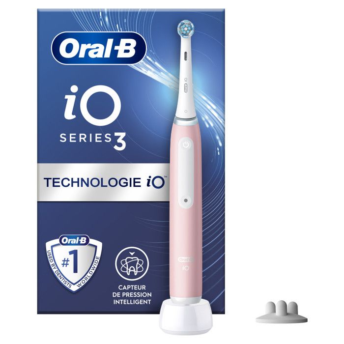 Brosse a Dents Electrique Rose Séries 3s iO avec Chargeur ORAL-B
