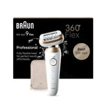 Épilateur - BRAUN - Silk-épil 9-011 3D - Sans fil - 2 modes - Blanc