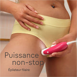 Épilateur électrique filaire - BRAUN - Silk-épil 3 - Une peau douce pendant des semaines - 3-202 - Framboise