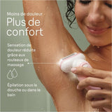 Épilateur électrique - BRAUN - Silk-épil 9 - Épilation facile - Peau douce longue durée - 9-030 - Blanc / Rose