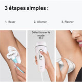 Épilateur a lumiere pulsée - BRAUN - IPL PL3020 - 300 000 flashs - Blanc