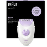 Épilateur électrique filaire - BRAUN - SILK EPIL 3-000 - 2 vitesses - Violet