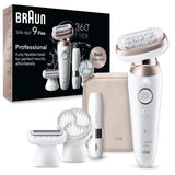 Épilateur électrique - BRAUN - SILK EPIL 9 Flex - 2 vitesses - Sans fil - 50 min