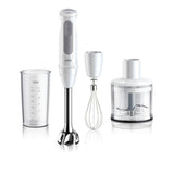 Mixeur plongeant - BRAUN - MultiQuick 5 - 1000 W - 21 vitesses - Gobelet 600 ml - Mini hachoir - Fouet - Blanc