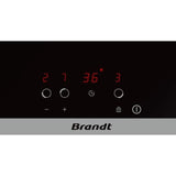Plaque de cuisson vitrocéramique BRANDT BPV6320 - 3 zones - 5300W - L60cm - Noir
