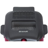 Friteuse électrique - BRANDT - FRI25R - Cuve fixe - 2,5 L d'huile + 1kg de frites - Hublot de contrôle - Rouge / Noir