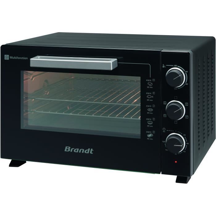 BRANDT Four multifonction 46L 1800 Watts tournebroche FC469MUB noir