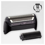 Cassette de rechange Braun 10B Series 1 pour rasoir - Recharge Grille + Couteaux - Noir