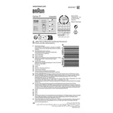 Tete de rasoir - BRAUN - Cassette 70S SERIES 7 / PULSONIC - Argent