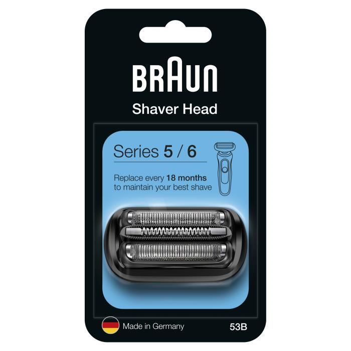 Tete de rasoir - BRAUN - Cassette Keypart Series 5 53B KP - Noir