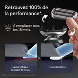 Tete de rasoir BRAUN Series 7 - 3 lames flexibles - Tete flexible a 360° - 100 % fabriqué en Allemagne