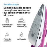 Fer vapeur - BRAUN - FI3124PU Freestyle 3 - Puissance 2400 W - Semelle SuperCéramic - Réservoir d'eau 270 ml - Auto-nettoyant