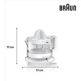 Presse-agrumes Braun Presse agrumes BRAUN CJ3000WH blanc