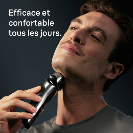 Rasoir électrique BRAUN Series 8 - Noir - Autonomie 60 minutes - Charge rapide 5 minutes