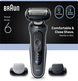 Rasoir électrique BRAUN Series 6 - Noir - Autonomie 60 minutes - Charge rapide 5 minutes