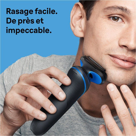 Rasoir électrique BRAUN Series 6 - Noir - Autonomie 60 minutes - Charge rapide 5 minutes