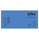 Rasoir électrique BRAUN Series 3 - Noir - Autonomie 30 minutes - Charge rapide 5 minutes