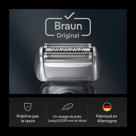 Tete de rasoir BRAUN Series 8 - 4+1 éléments - 100 % fabriqué en Allemagne