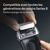 Tete de rasoir BRAUN Series 8 - 4+1 éléments - 100 % fabriqué en Allemagne