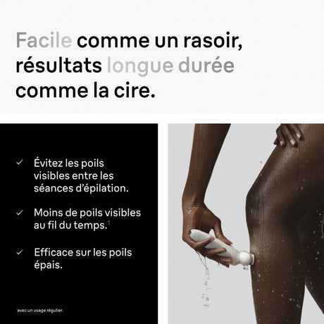 Épilateur électrique - BRAUN - SES9-030 - 2 modes - 50 min - Étanche - Blanc