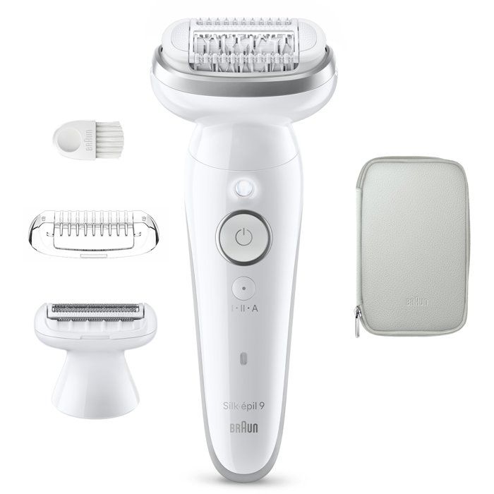 Épilateur électrique - BRAUN - SES9-030 - 2 modes - 50 min - Étanche - Blanc