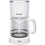 Cafetiere Èlectrique - BRANDT - CAF1318S - Blanc et Silver - 1,8 L - 1100 W - 18 tasses