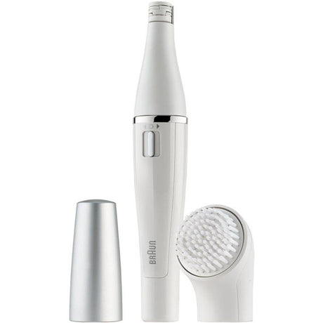 Braun FaceSpa 810 Épilateur Électrique Femme Visage et Épilation, Brosse Nettoyante, Pour Épilation et Nettoyage Du Visage